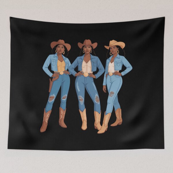 Item preview, Black African American Cowgirl Western Country Texas Rodeo designed and sold by sailorjessiArt.