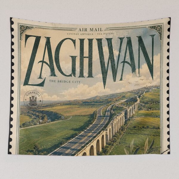 Item preview, Zaghwan Travel Stamp designed and sold by ernestbullone.
