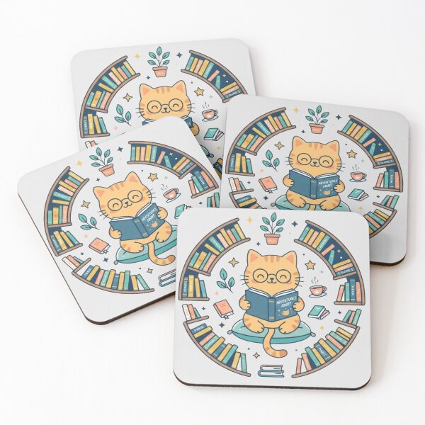 Item preview, Book Lover Cat Sticker | Reading Cat for Bookworms designed and sold by Iampoji.