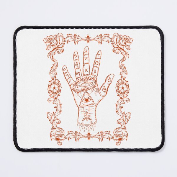 Item preview, Esoteric Alchemical Hand Celestial Ornate Frame Engraving designed and sold by Orchidarcanum.
