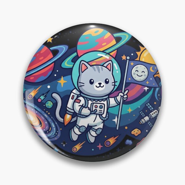 Item preview, Astronaut Space Cat Sticker | Galaxy Kitty Gift designed and sold by Iampoji.