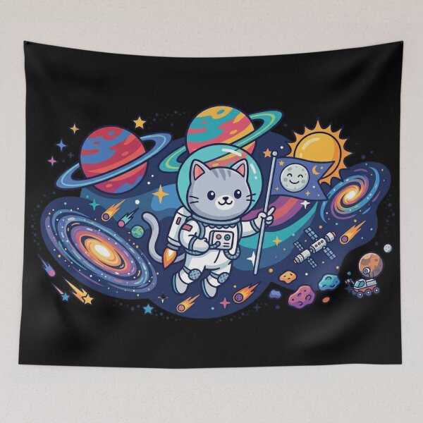 Item preview, Astronaut Space Cat Sticker | Galaxy Kitty Gift designed and sold by Iampoji.