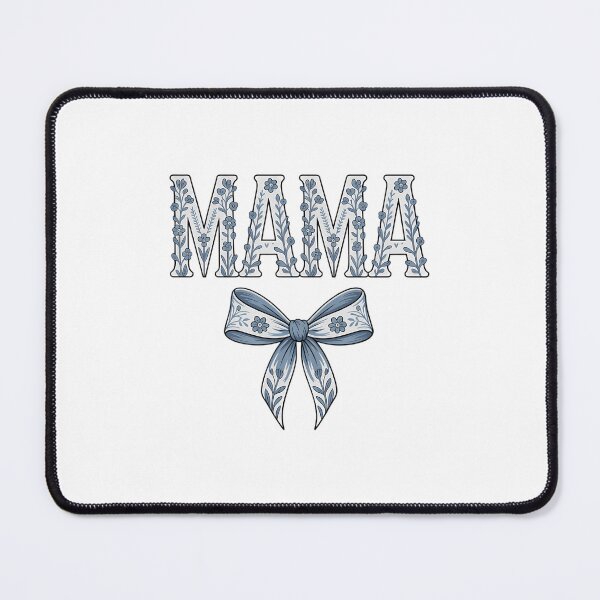 Item preview, Groovy Mama Coquette Bow Blue Floral Mother's Day Mom Life designed and sold by SapfireStuArt.