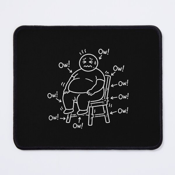 Item preview, Funny Overweight Broken Chair Humor Men Apparel designed and sold by bosamji.