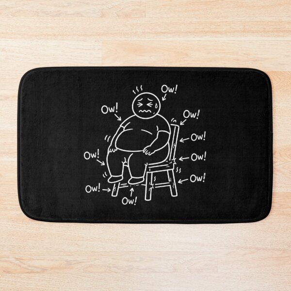 Item preview, Funny Overweight Broken Chair Humor Men Apparel designed and sold by bosamji.