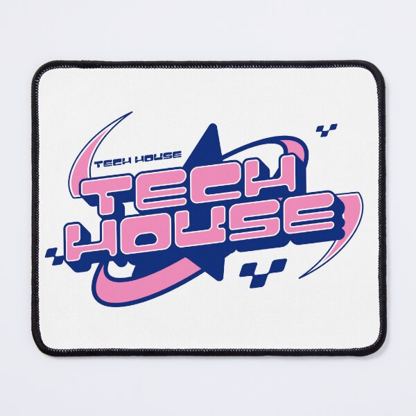 Item preview, TECH HOUSE - Y2K Star Vibe (Blue) designed and sold by Discothreadz.