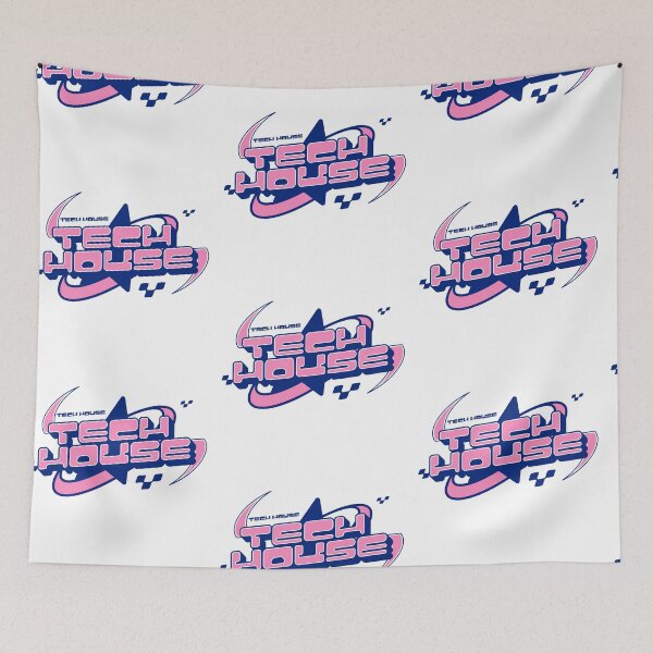 Item preview, TECH HOUSE - Y2K Star Vibe (Blue)  designed and sold by Discothreadz.