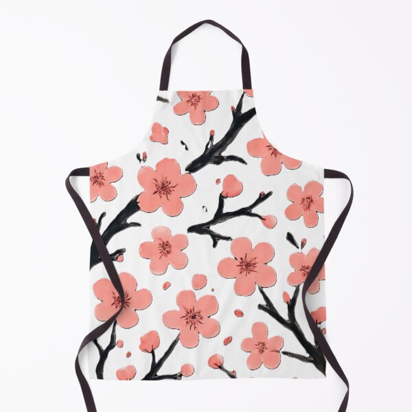 Item preview, Japanese sakura cherry blossom pattern, ink brush style(1a) designed and sold by JpnArts-Sak981.