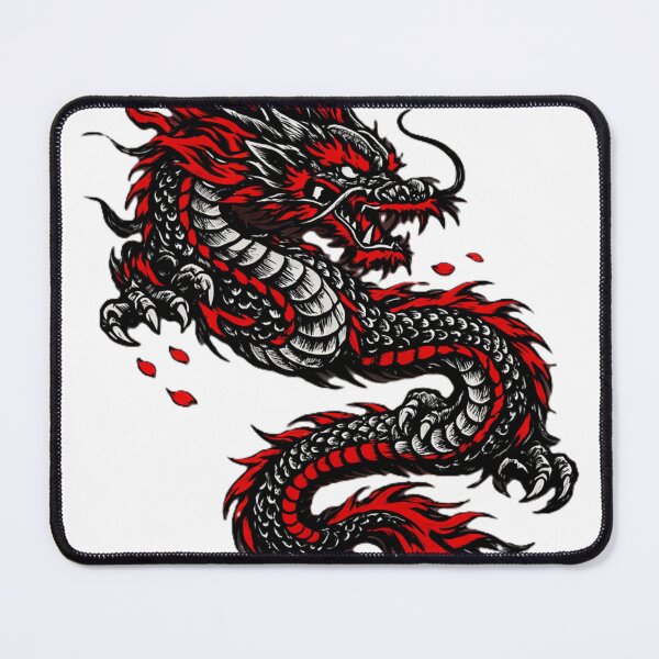 Item preview, Japanese dragon illustration, ukiyo-e tattoo style(1a) designed and sold by JpnArts-Sak981.