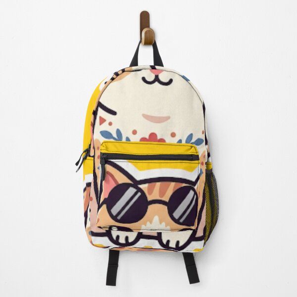 Item preview, Cool Cat with Sunglasses Sticker | Boho Floral Kitty Gift designed and sold by Iampoji.