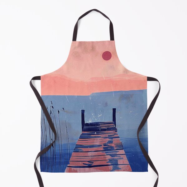 Item preview, Boat Dock At Sunset Fantasy With Lake Reflections designed and sold by DEC02.