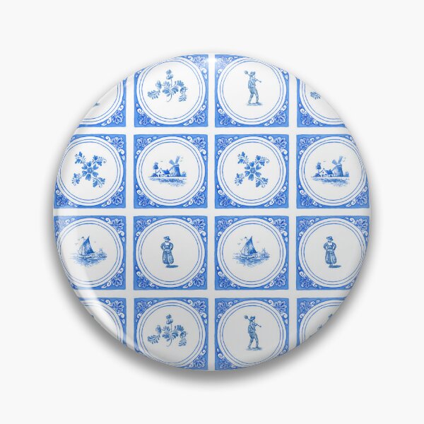 Item preview, Hand painted Delft Heritage Pattern designed and sold by Moritza Jarman Design.