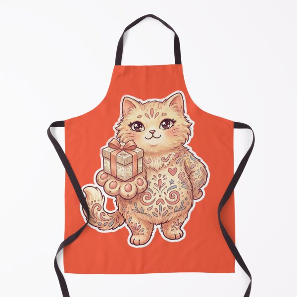 Item preview, Cat Holding Gift Sticker | Cute Present Kitty Gift for Cat Lovers designed and sold by Iampoji.