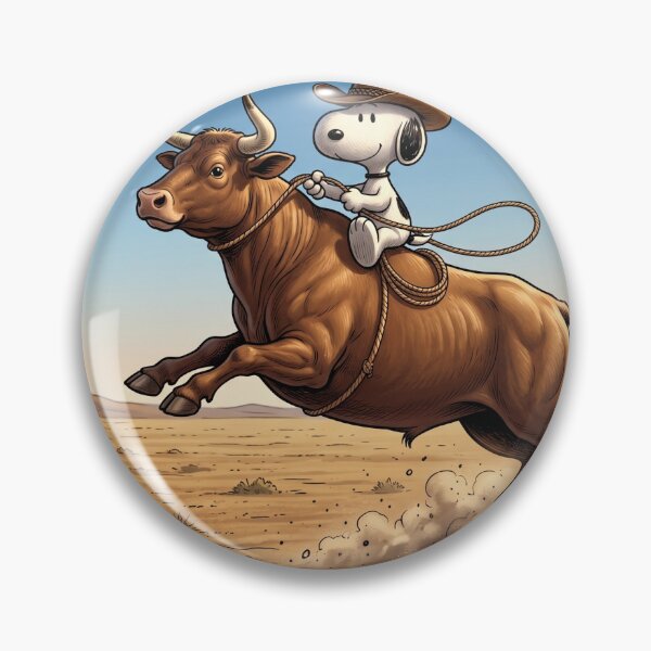 Item preview, Snoopy Cowboy Bull Riding Country Ranger Western Adventure designed and sold by N0WUC1.