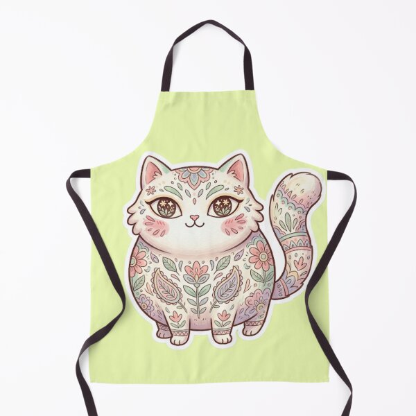 Item preview, Pastel Floral Mandala Cat Sticker | Boho Kitty Gift designed and sold by Iampoji.