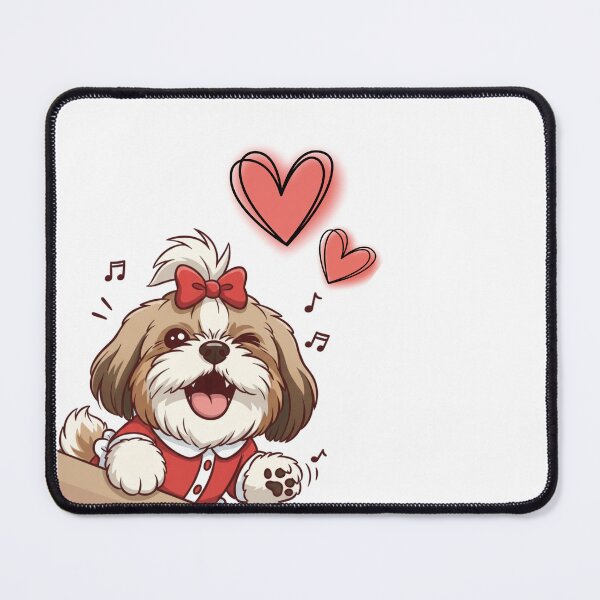 Item preview, Pawsitively in Love – Cute Happy Dog Illustration T-Shirt T-Shirt designed and sold by PawsAndPallette .