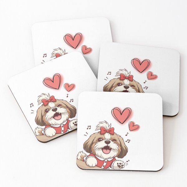 Item preview, Pawsitively in Love – Cute Happy Dog Illustration T-Shirt T-Shirt designed and sold by PawsAndPallette .