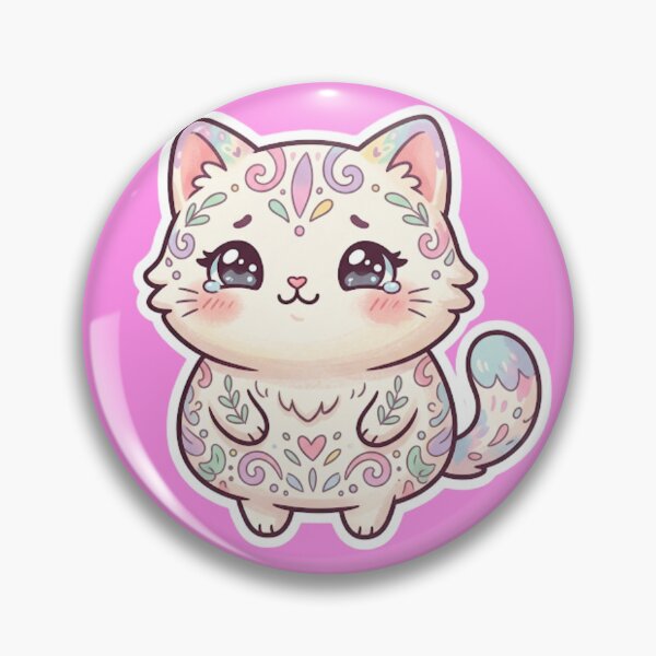 Item preview, Kawaii Pastel Kitten Sticker | Sweet Cat Lover Gift designed and sold by Iampoji.