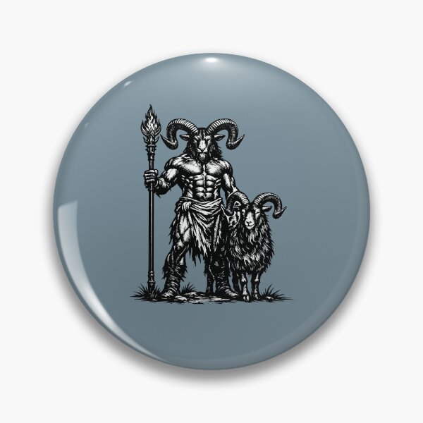 Item preview, Demonic Guardian Azazel and His Goat Companion designed and sold by taiche.