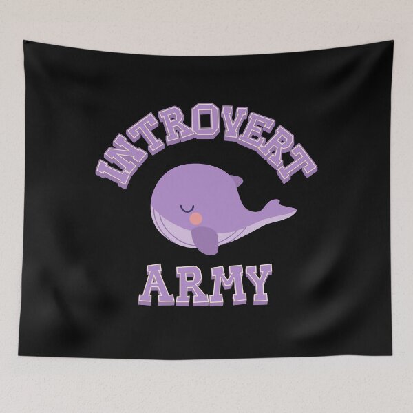 Item preview, introvert army bts whale designed and sold by Morcawork.
