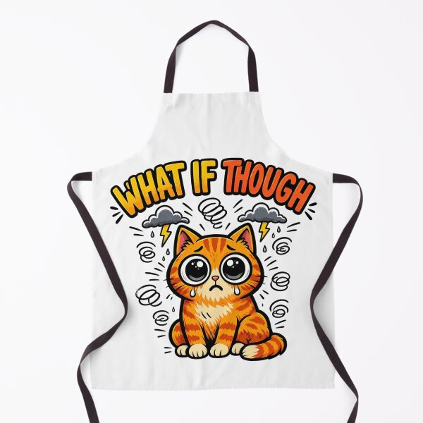Item preview, Funny Overthinking Cat Anxiety Humor designed and sold by Gentlestate.