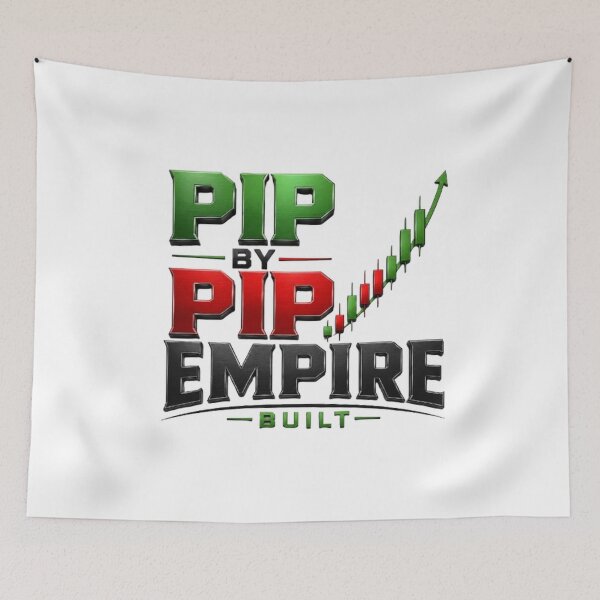 Item preview, Pip by Pip Empire Built | Forex Trading Motivation Typography designed and sold by PipForgeStudio .