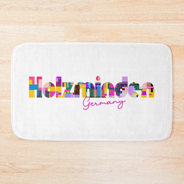 Item preview, Holzminden, Germany, Vibrant Abstract City Typography Art designed and sold by Wanderful-roads.