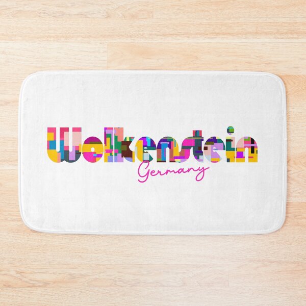 Item preview, Wolkenstein, Germany, Vibrant Abstract City Typography Art designed and sold by Wanderful-roads.