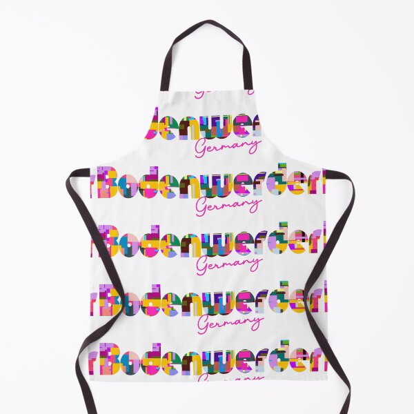 Item preview, Bodenwerder, Germany, Vibrant Abstract City Typography Art designed and sold by Wanderful-roads.