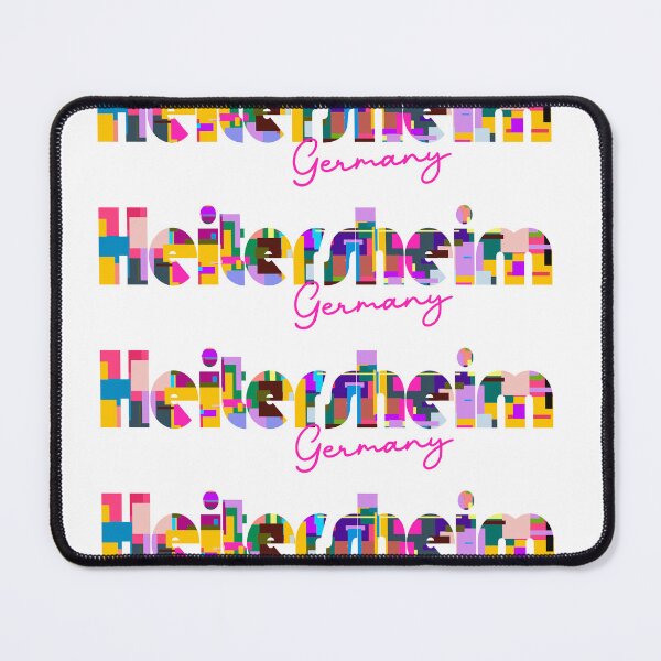 Item preview, Heitersheim, Germany, Vibrant Abstract City Typography Art designed and sold by Wanderful-roads.