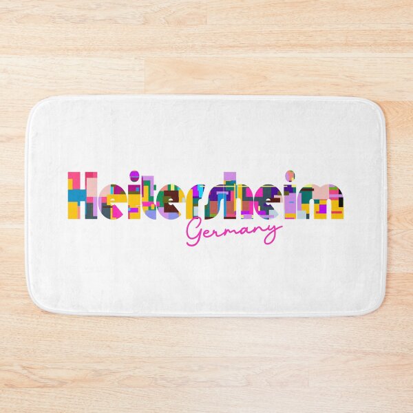Item preview, Heitersheim, Germany, Vibrant Abstract City Typography Art designed and sold by Wanderful-roads.
