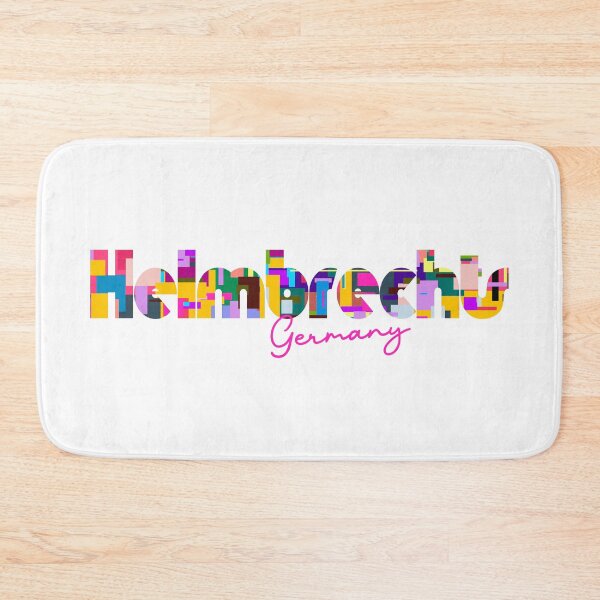 Item preview, Helmbrechts, Germany, Vibrant Abstract City Typography Art designed and sold by Wanderful-roads.