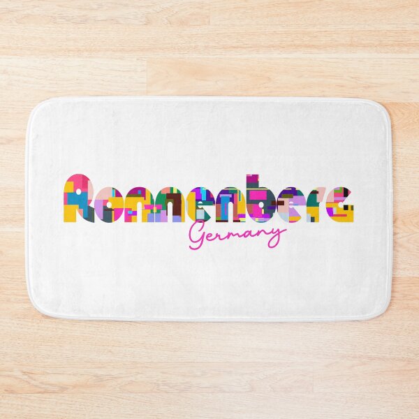 Item preview, Ronnenberg, Germany, Vibrant Abstract City Typography Art designed and sold by Wanderful-roads.