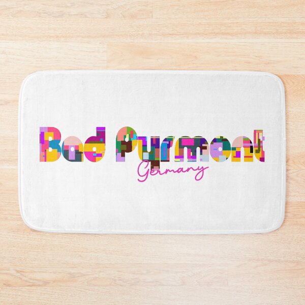 Item preview, Bad Pyrmont, Germany, Vibrant Abstract City Typography Art designed and sold by Wanderful-roads.