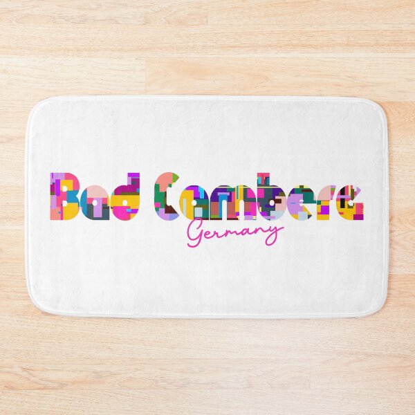 Item preview, Bad Camberg, Germany, Vibrant Abstract City Typography Art designed and sold by Wanderful-roads.