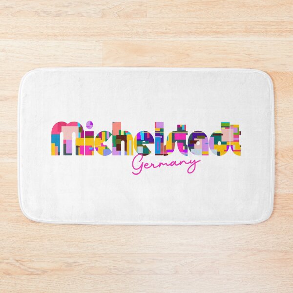Item preview, Michelstadt, Germany, Vibrant Abstract City Typography Art designed and sold by Wanderful-roads.