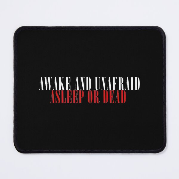 Item preview, Awake And Unafraid White Red designed and sold by ArtAndCreatshop.