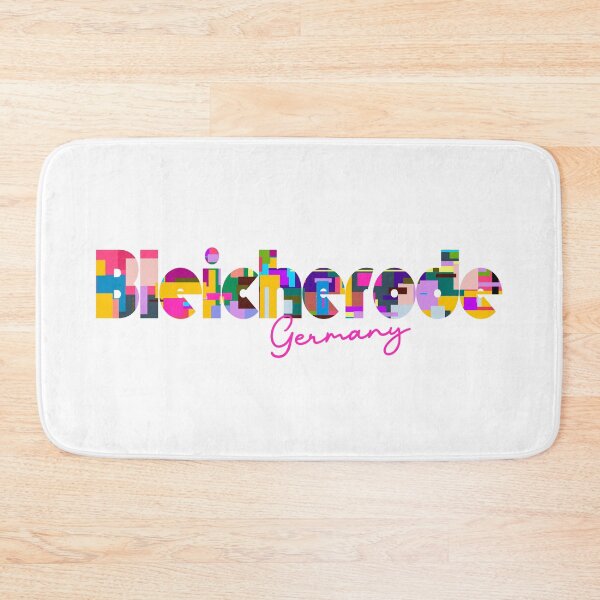 Item preview, Bleicherode, Germany, Vibrant Abstract City Typography Art designed and sold by Wanderful-roads.