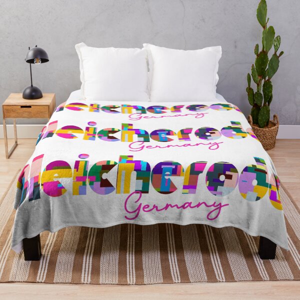 Item preview, Bleicherode, Germany, Vibrant Abstract City Typography Art designed and sold by Wanderful-roads.