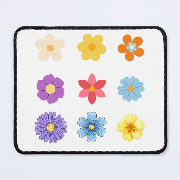 Item preview, Cute Retro Flower Stickers Pack - Colorful Daisy Floral Pattern designed and sold by KrystekShop.