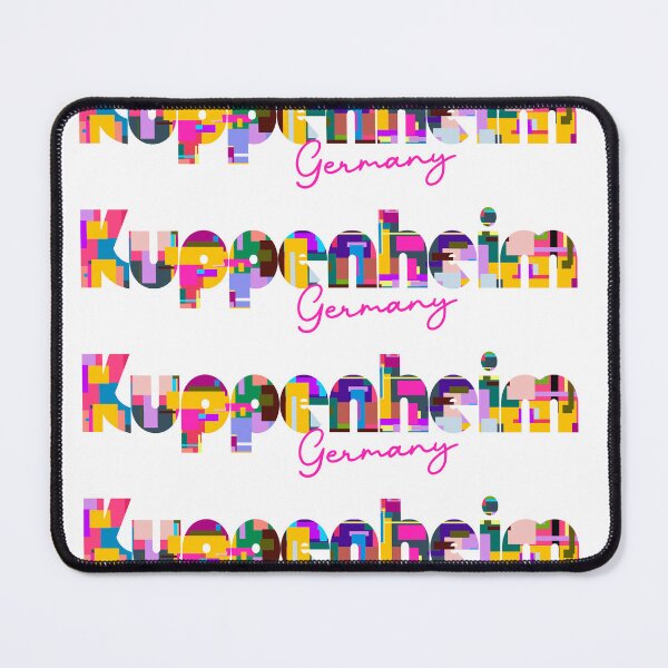 Item preview, Kuppenheim, Germany, Vibrant Abstract City Typography Art designed and sold by Wanderful-roads.