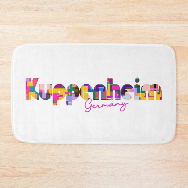 Item preview, Kuppenheim, Germany, Vibrant Abstract City Typography Art designed and sold by Wanderful-roads.