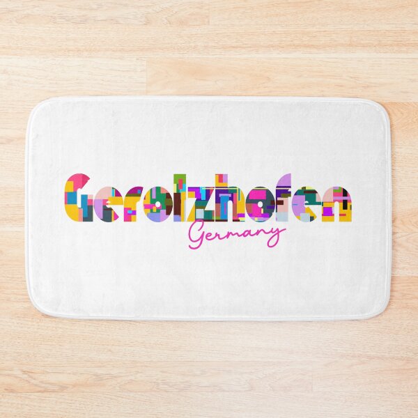 Item preview, Gerolzhofen, Germany, Vibrant Abstract City Typography Art designed and sold by Wanderful-roads.