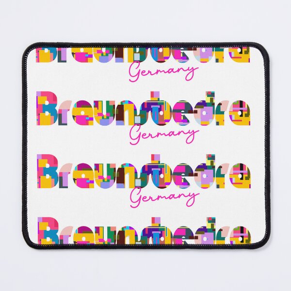 Item preview, Braunsbedra, Germany, Vibrant Abstract City Typography Art designed and sold by Wanderful-roads.