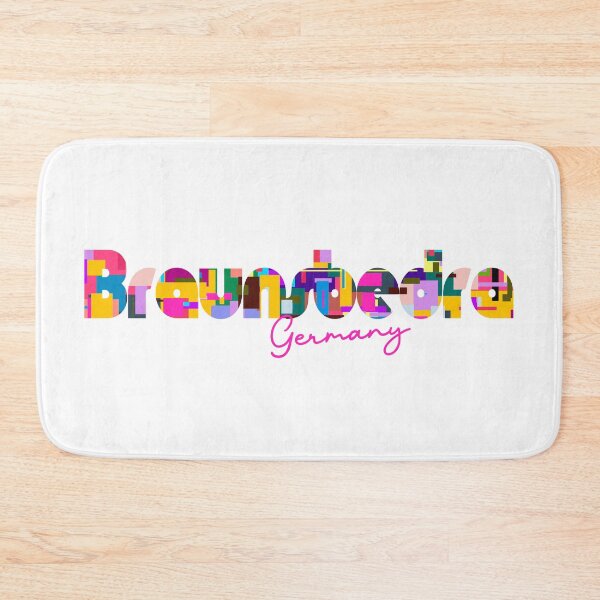 Item preview, Braunsbedra, Germany, Vibrant Abstract City Typography Art designed and sold by Wanderful-roads.