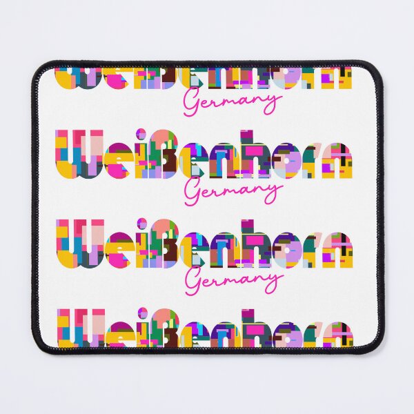 Item preview, Weißenhorn, Germany, Vibrant Abstract City Typography Art designed and sold by Wanderful-roads.