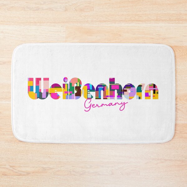 Item preview, Weißenhorn, Germany, Vibrant Abstract City Typography Art designed and sold by Wanderful-roads.