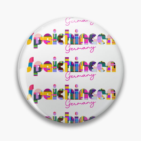 Item preview, Spaichingen, Germany, Vibrant Abstract City Typography Art designed and sold by Wanderful-roads.