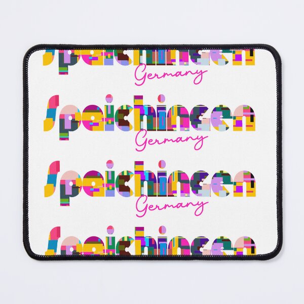 Item preview, Spaichingen, Germany, Vibrant Abstract City Typography Art designed and sold by Wanderful-roads.