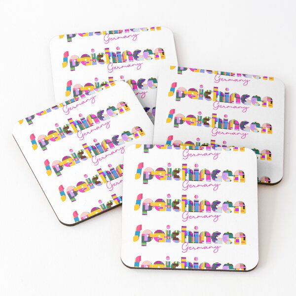 Item preview, Spaichingen, Germany, Vibrant Abstract City Typography Art designed and sold by Wanderful-roads.